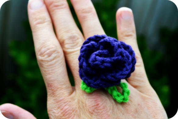 Crochet Rose Ring