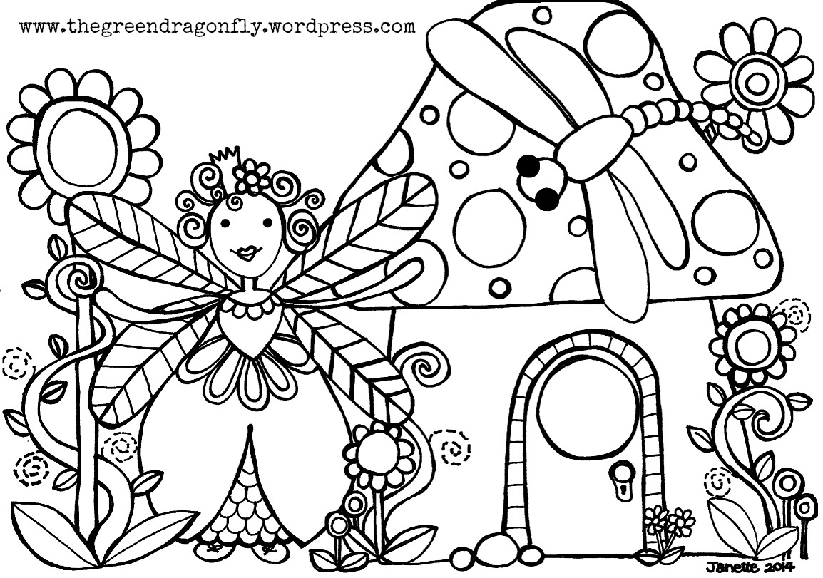fairy house coloring pages - photo #34