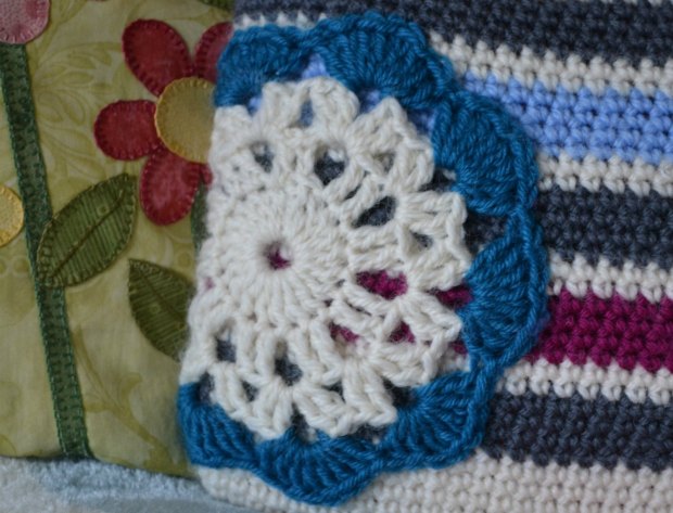 Crochet hot water bottle cover 4