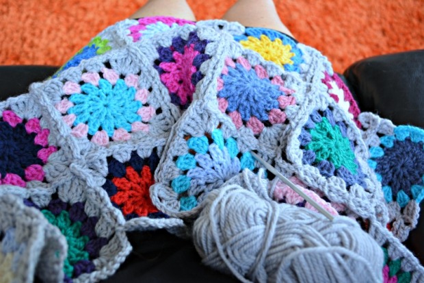 Crochet throw 25